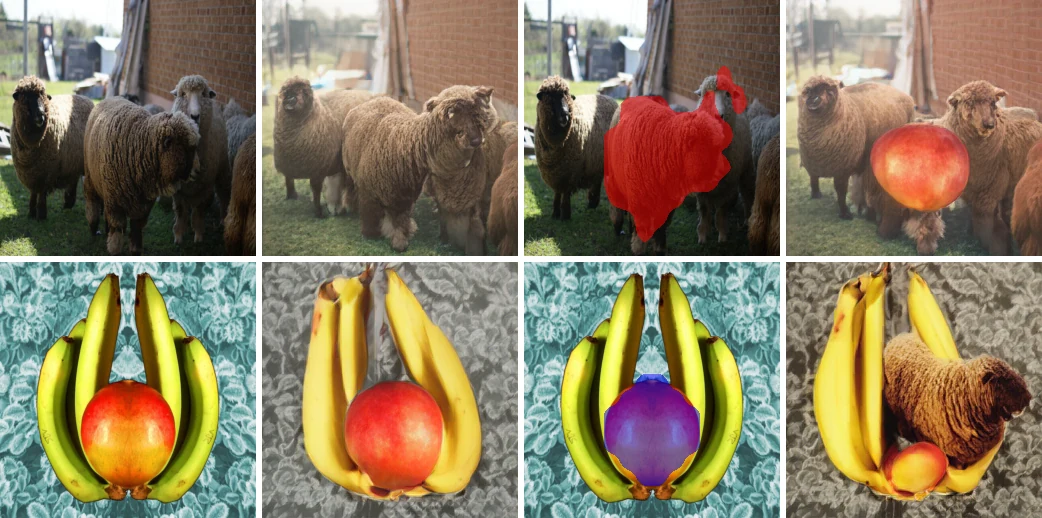 Slot swap example between two COCO images